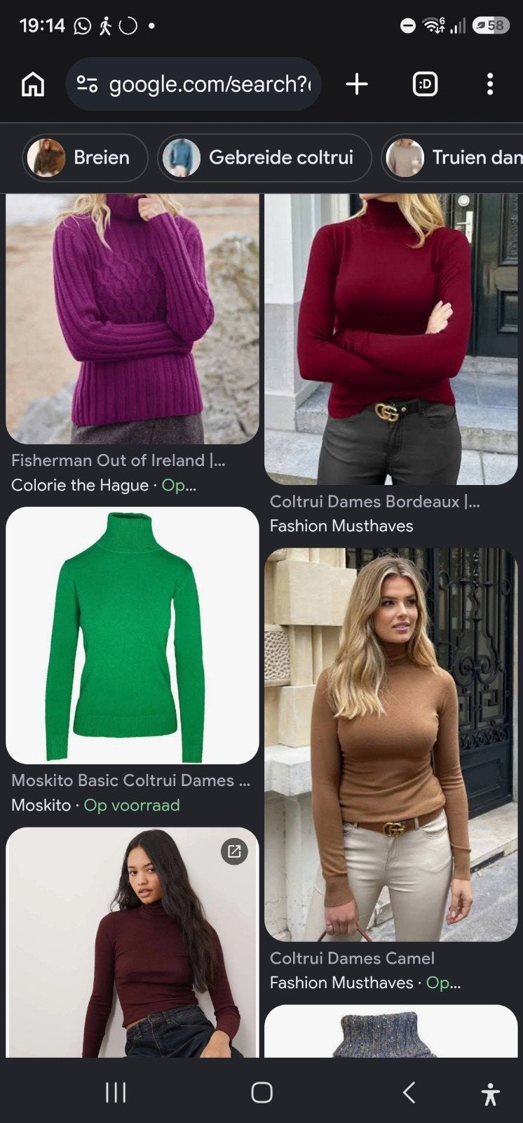 GEZOCHT: partij coltruien maat S / M, Kleding | Dames, Ophalen of Verzenden, Zo goed als nieuw, Maat 38/40 (M)