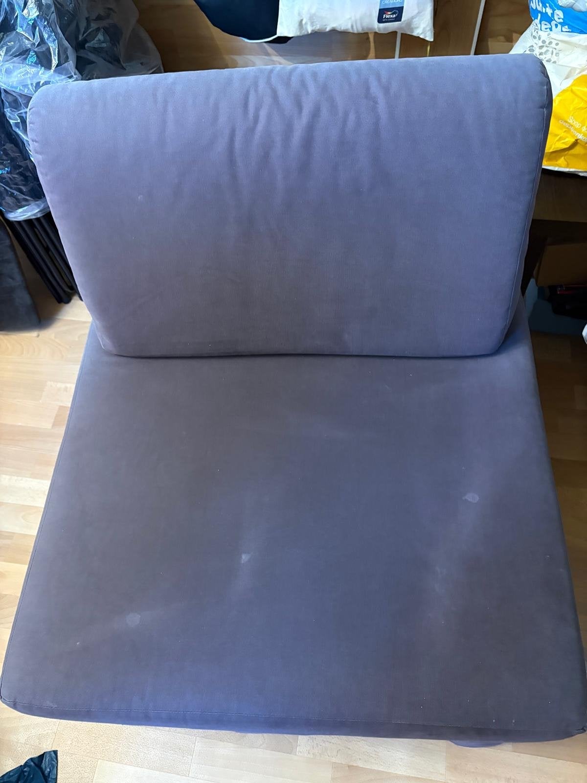 Slaapfauteuil / Logeerbed - Grijs, Ophalen, Gebruikt, 190 cm of minder, Grijs