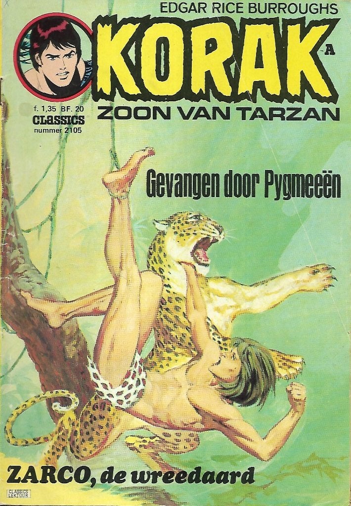Korak zoon van Tarzan - N. 2105: gevangen door Pygmeeën, Eén comic, Ophalen of Verzenden, Gelezen, Amerika