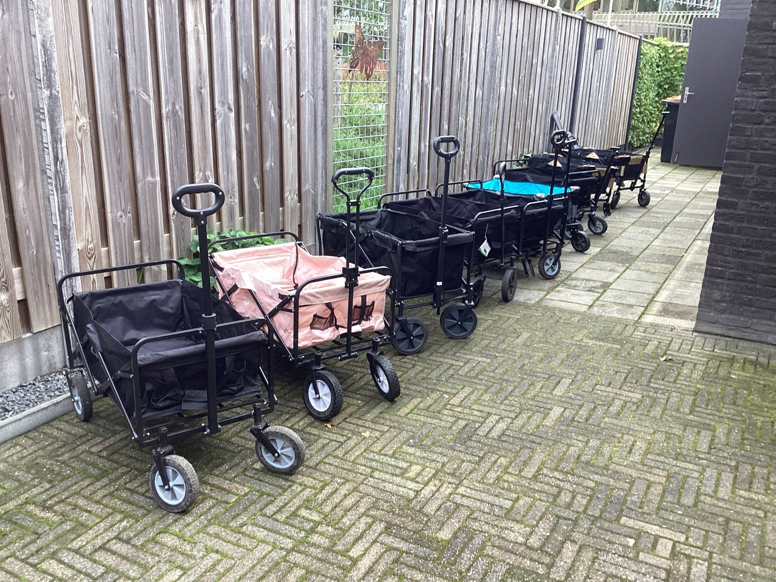 Diverse bolderkarren met gebreken., Ophalen of Verzenden, Opvouwbaar, Gebruikt