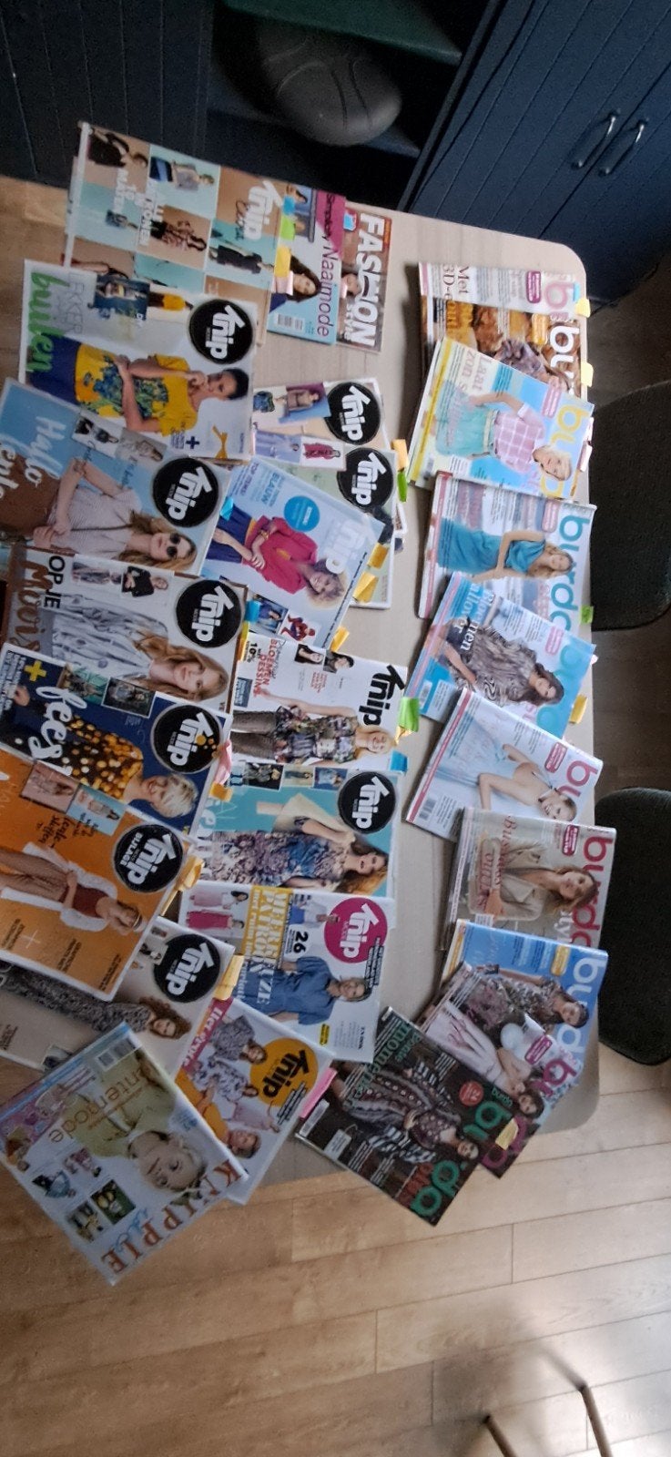 27 Naaitijdschriften met patronen (Knipmode, Burda Style), Ophalen, Gelezen, Overige typen