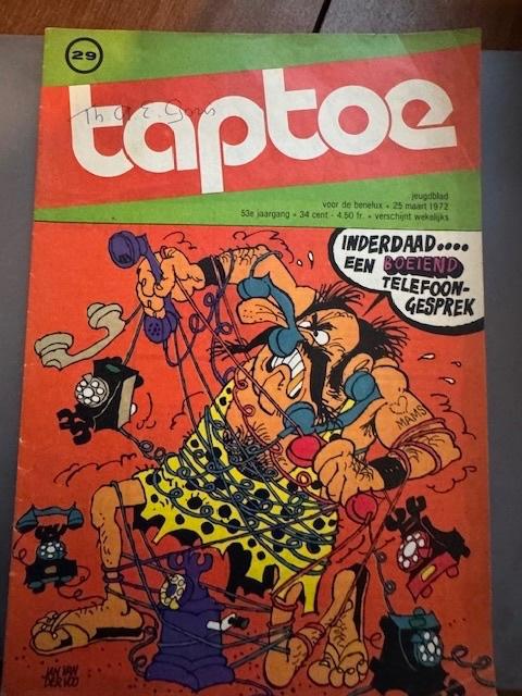 Twee oude Taptoe jeugdbladen - 1972 en ongedateerd, Boeken, Stripboeken, Gelezen, Diverse, Ophalen of Verzenden, Meerdere stripboeken
