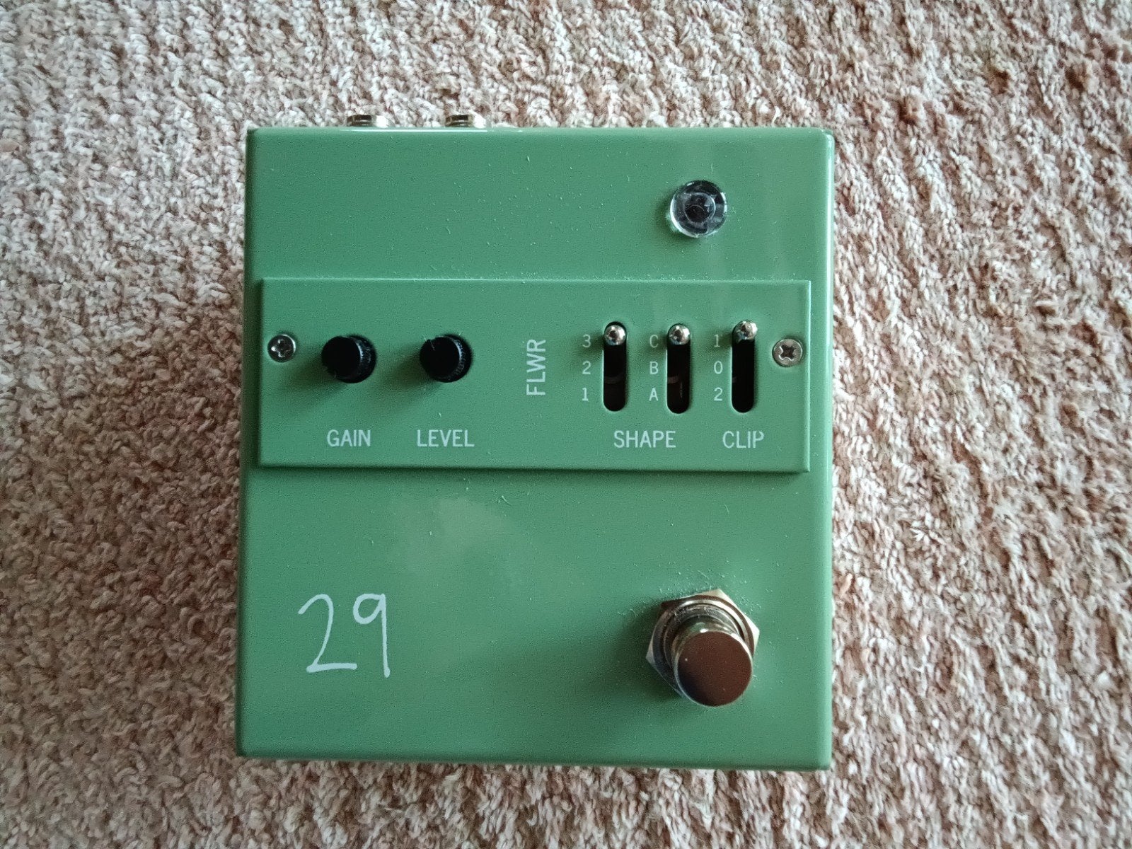 FLWR Overdrive/Fuzz Gitaar Pedaal - Groen, Muziek en Instrumenten, Ophalen of Verzenden, Gebruikt, Distortion, Overdrive of Fuzz