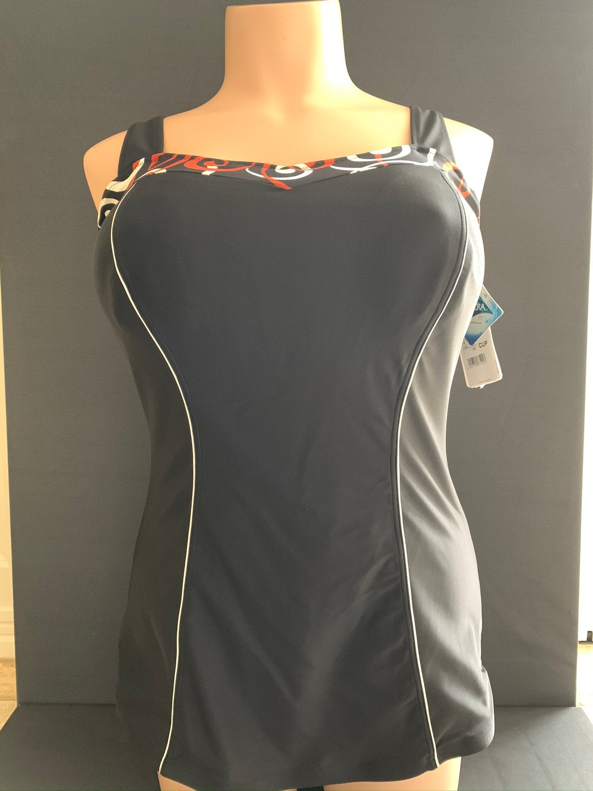 Anita badpak met rokje schootje  maat 56d model olivia, Verzenden, Nieuw, Zwart, Badpak