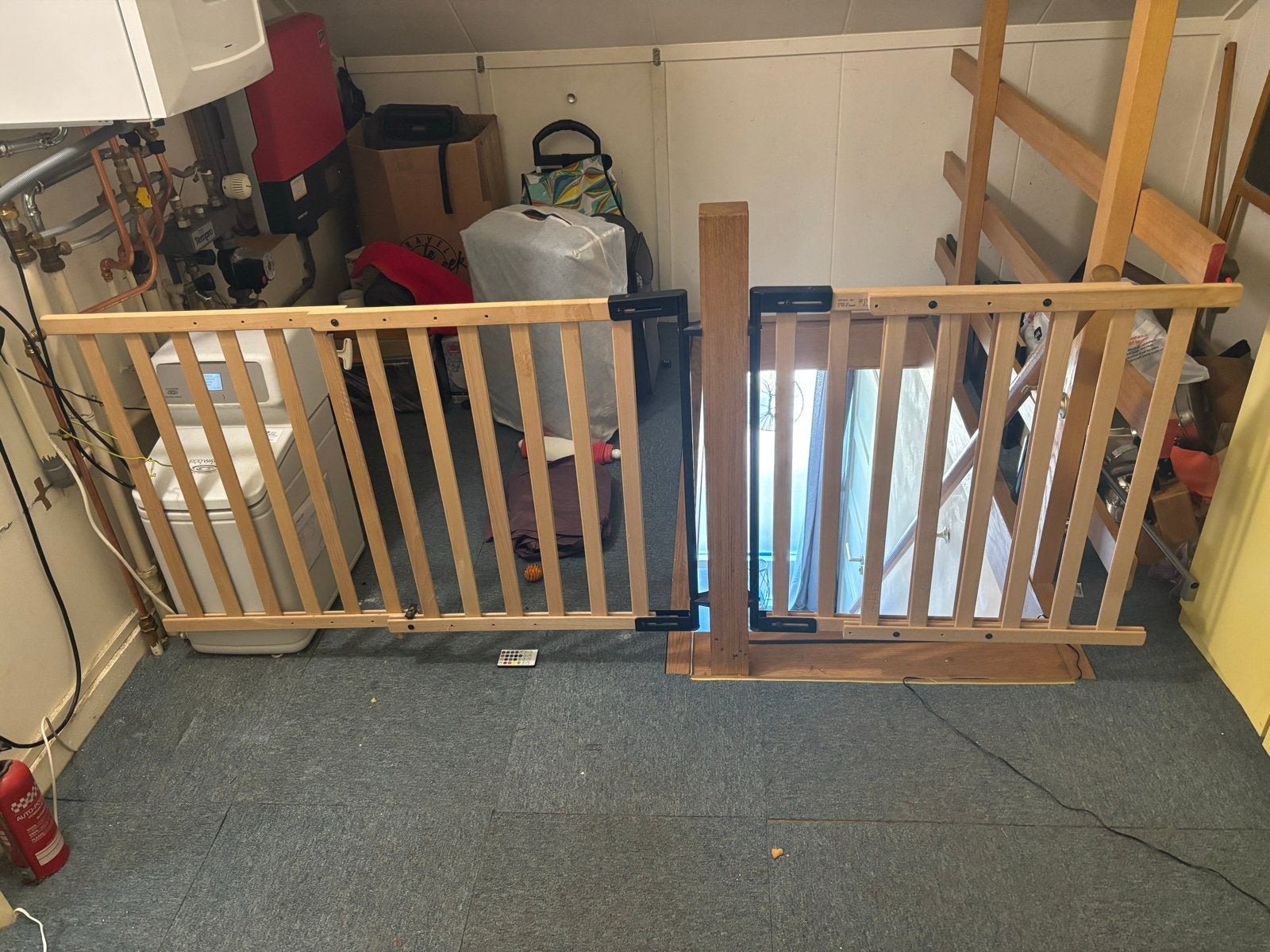 Houten traphekje - Veiligheid voor kinderen, Ophalen, Gebruikt, Schroefhekje, Hout