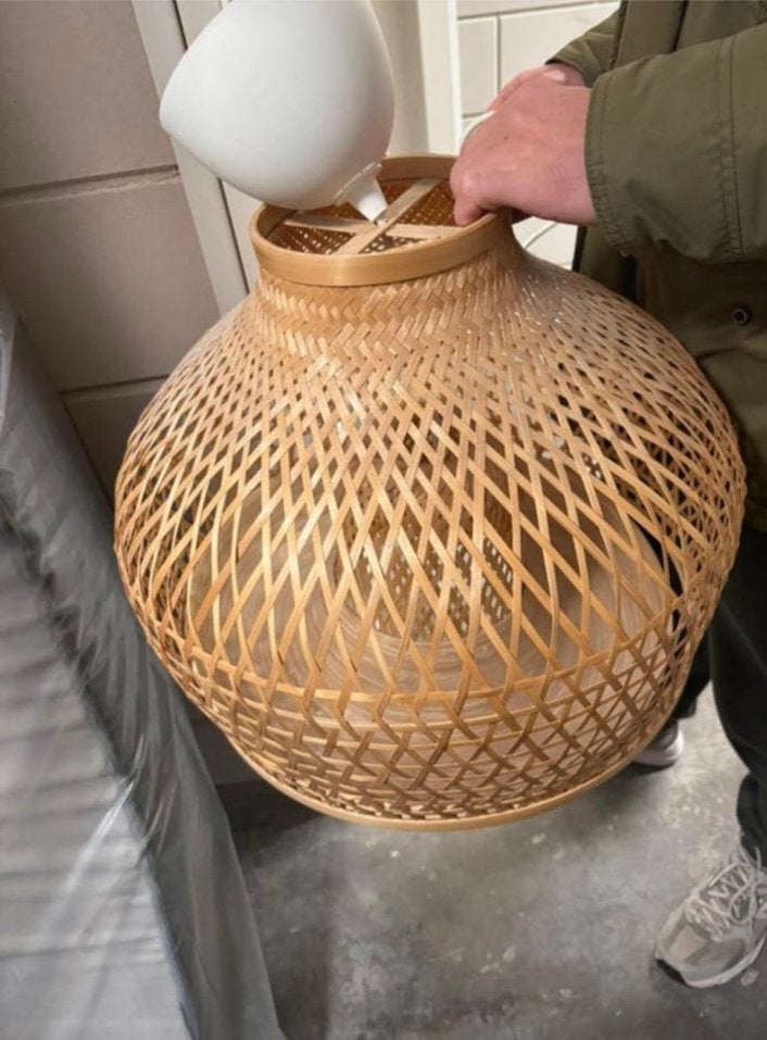 IKEA hanglamp, Ophalen of Verzenden, Zo goed als nieuw, Rechthoekig, 50 cm of meer