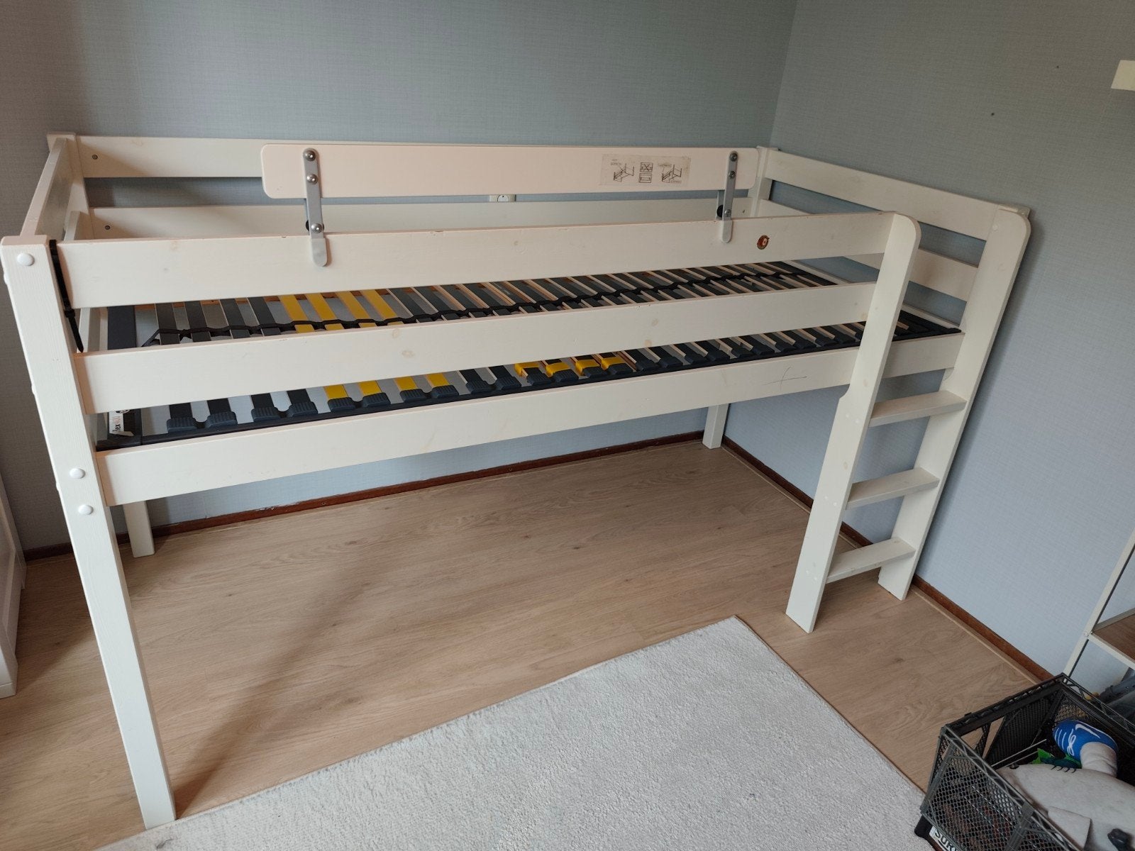 Kinderbed half hoogslaper met trappetje, Ophalen, Gebruikt, Halfhoogslaper