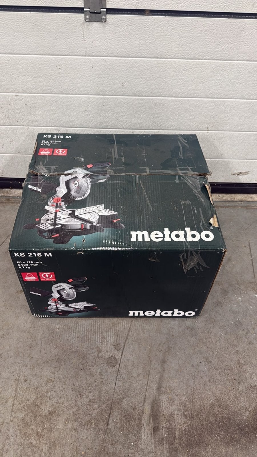 Metabo KS 216 M Afkortzaag - Nieuw in doos, Ophalen, Nieuw, Afkortzaag, 70 mm of meer