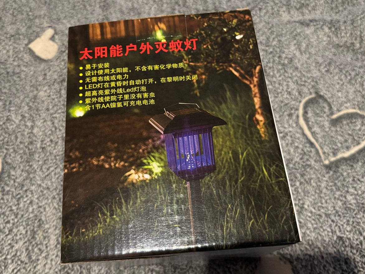 Solar buitenlamp met insectenverdelger - Nieuw, Zonne-energie, Kunststof, Minder dan 50 watt, Nieuw