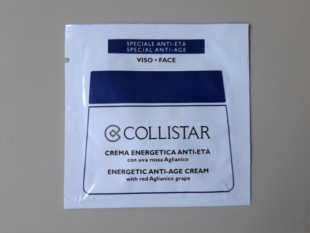 sample / monster COLLISTAR energetic anti-age cream, Ophalen of Verzenden, Nieuw, Gehele gezicht, Verzorging