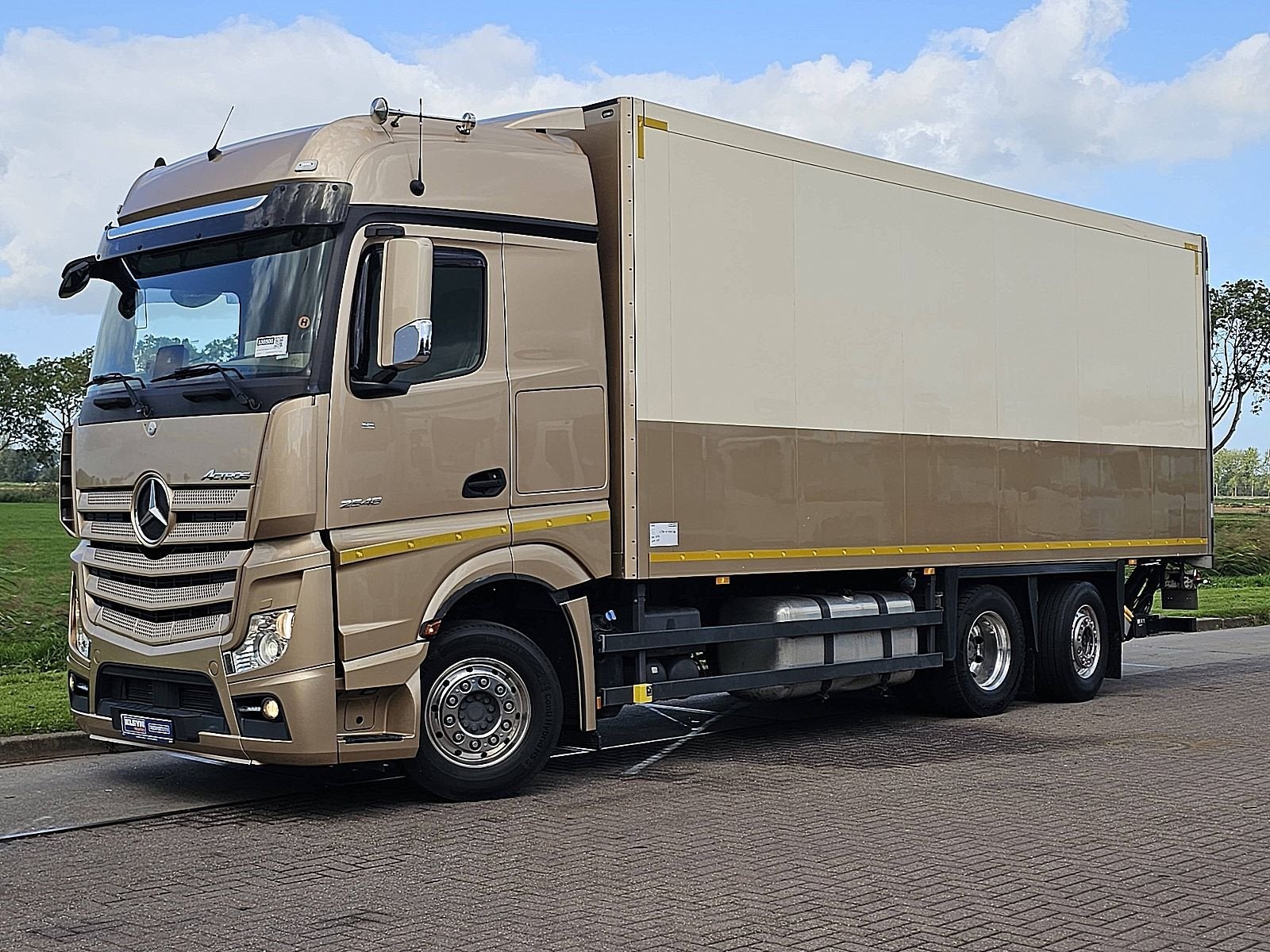 MERCEDES-BENZ ACTROS 2548 6x2 steer 2t lift, Auto's, Automaat, Euro 6, Overige kleuren, Stoelverwarming