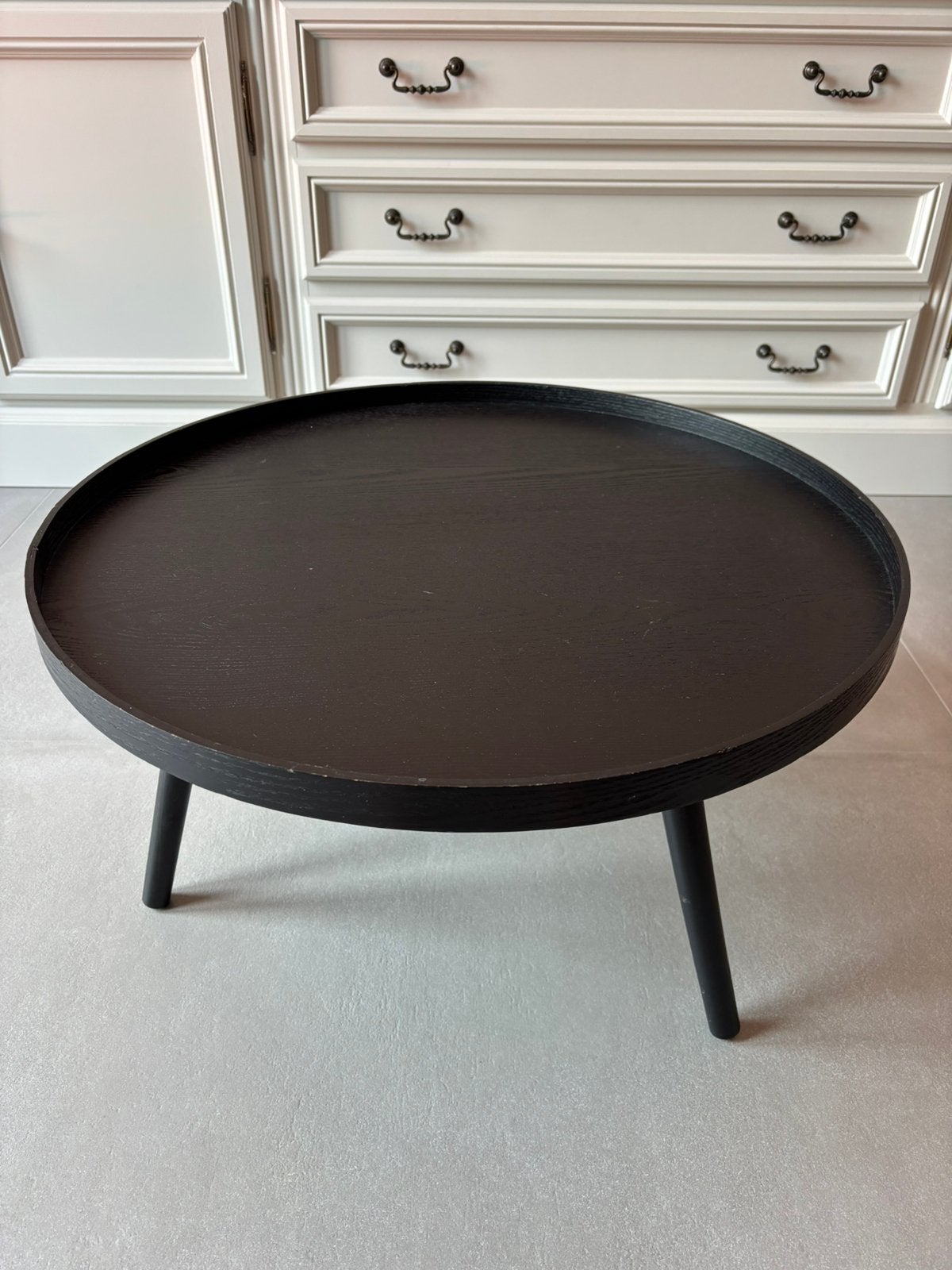 Woood bijzettafel Mesa, Ophalen, Minder dan 55 cm, Rond, Zo goed als nieuw