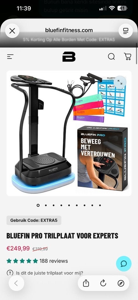 fitness trilplaat, Ophalen of Verzenden, Zo goed als nieuw, Kunststof, Trilplaat
