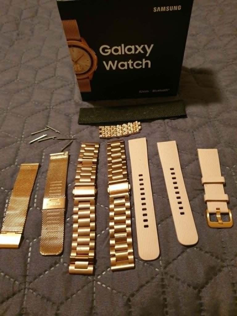 Samsung Galaxy Watch SM-R810 Rose Goud 42mm, Samsumg, Ophalen of Verzenden, Zo goed als nieuw, Roze