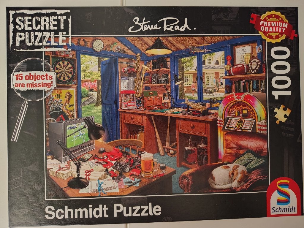 Puzzel met missende objecten, zoals een zoekspelletjes., Ophalen, 500 t/m 1500 stukjes, Zo goed als nieuw