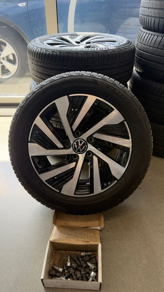 Volkswagen golf 8 wielen (zomer-set), Ophalen, Gebruikt, 16 inch, Banden en Velgen