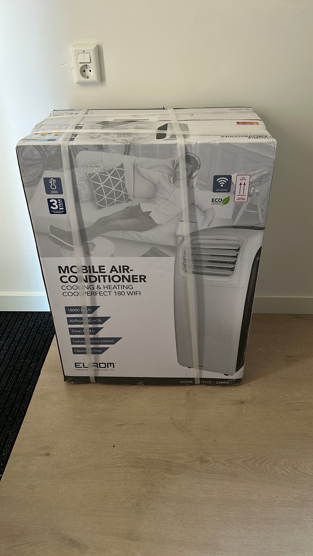 Eurom Airco 18.000 BTU - Nieuw met garantie!, Ophalen, Koelen en Ontvochtigen, Nieuw, 3 snelheden of meer