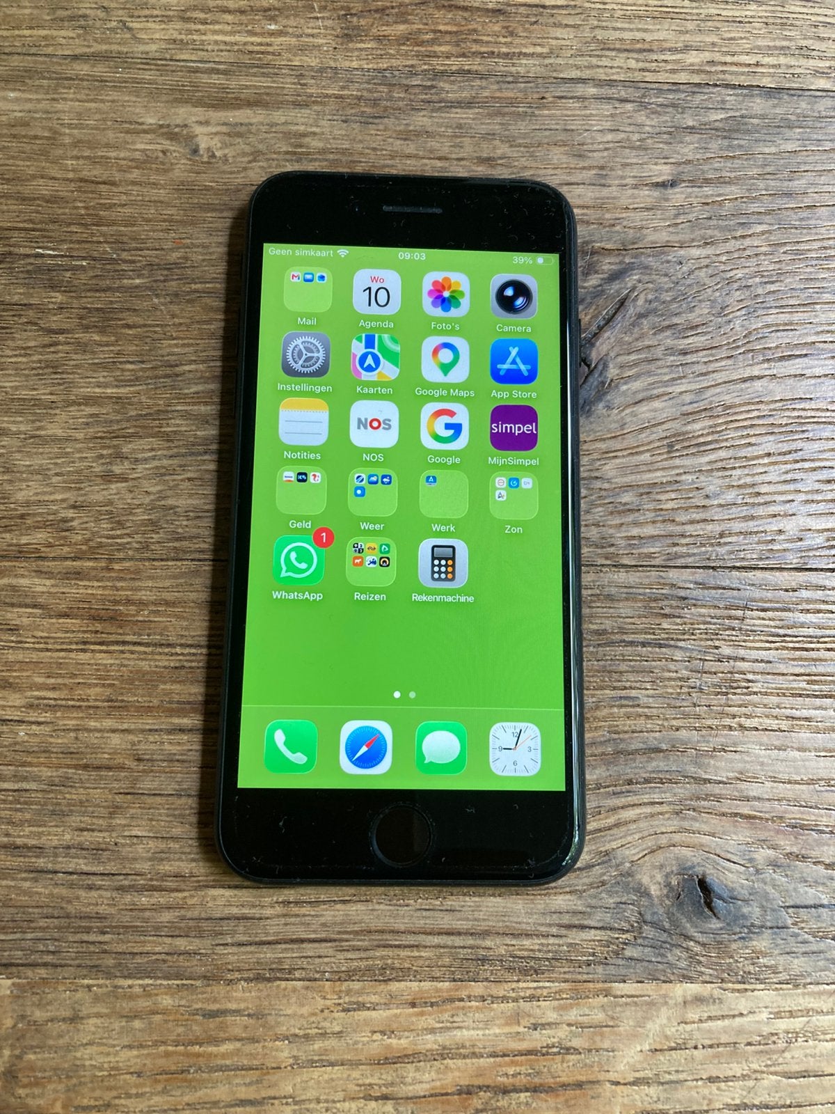 Iphone se 2020, zwart, 64gb, Telecommunicatie, Mobiele telefoons | Apple iPhone, Gebruikt, Zwart, Ophalen of Verzenden, 76 %