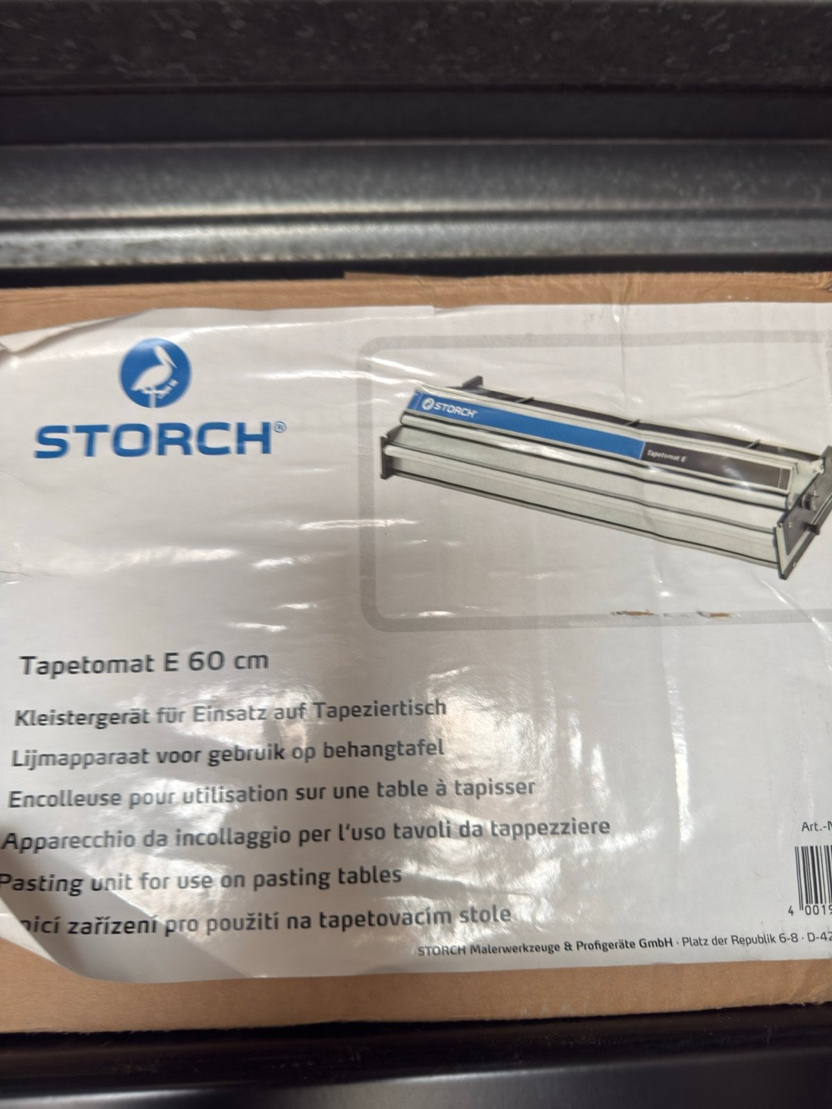 Storch Tapetomat E 60 cm Lijmapparaat, Ophalen of Verzenden, Zo goed als nieuw, Overige typen