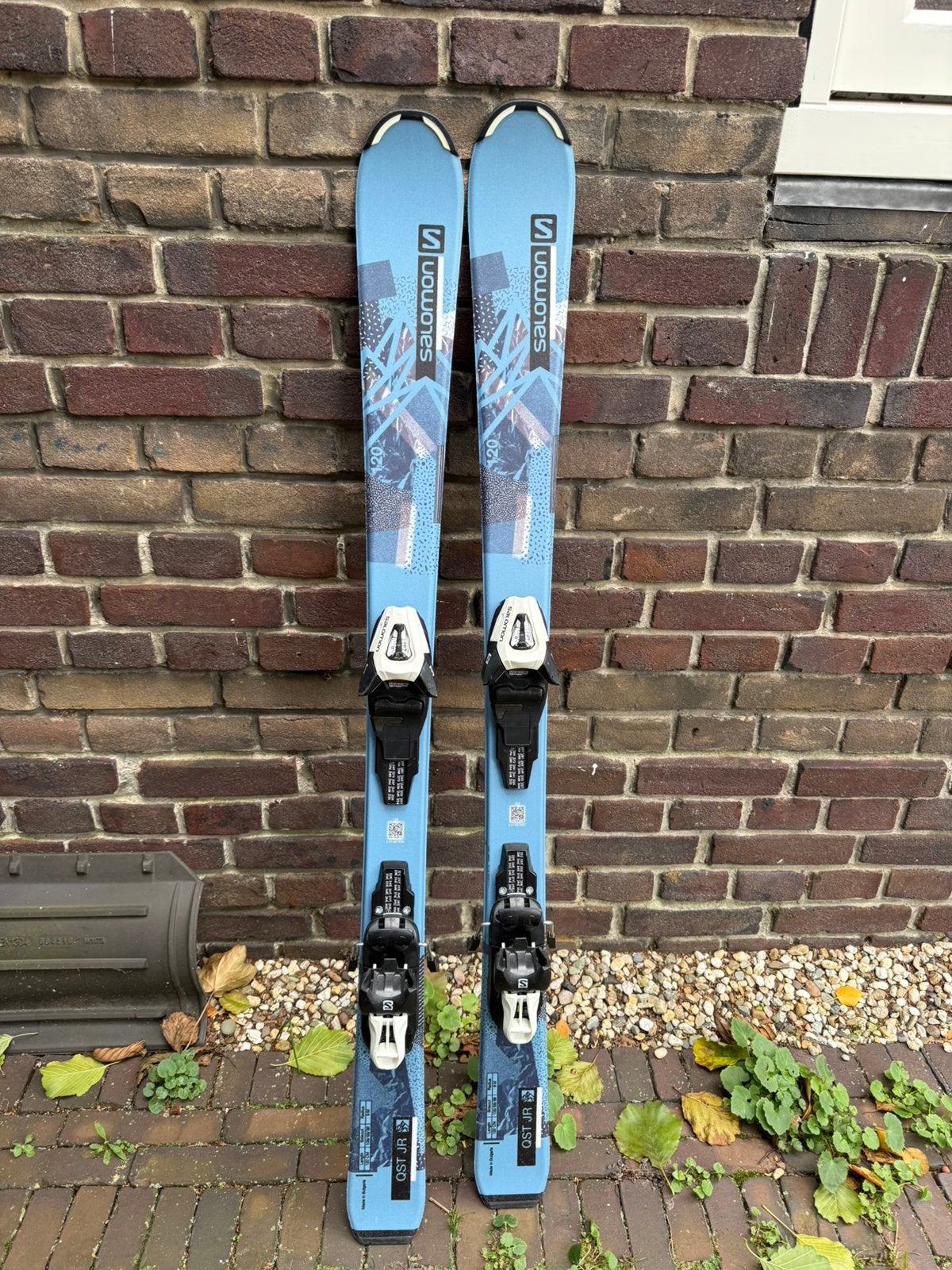 Salomon ski’s QST JR S 120cm inclusief bindingen, Ophalen, 100 tot 140 cm, Salomon, Zo goed als nieuw