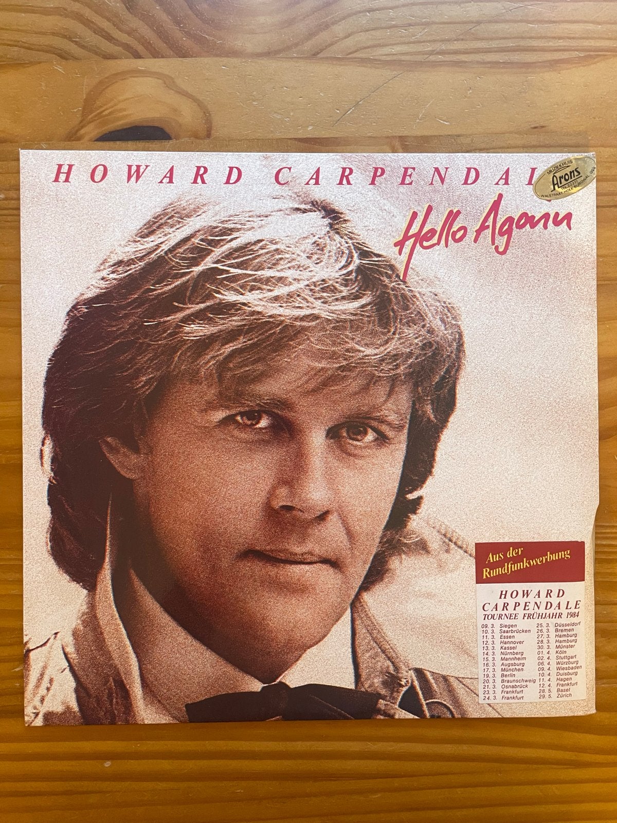 Howard Carpendale - Hello Again LP (1984), Cd's en Dvd's, LP, Gebruikt, Overige genres, Ophalen of Verzenden