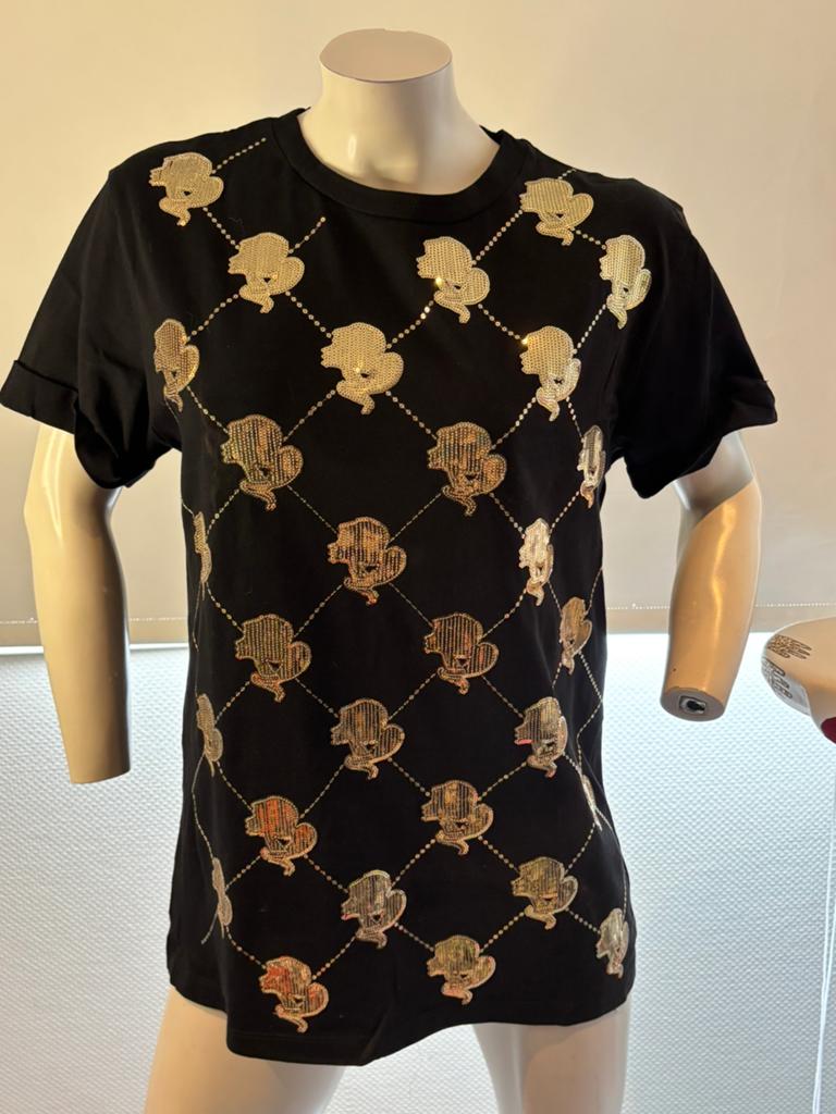 Reinders shirt met paietten maat s, ., Zwart, Ophalen of Verzenden, Zo goed als nieuw
