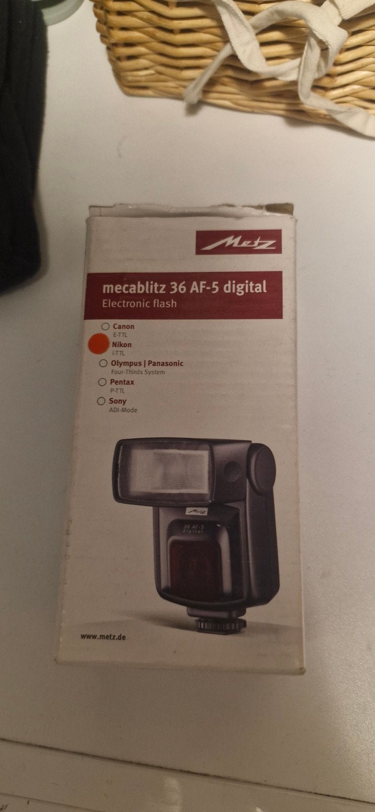 Metz Mecablitz 36 AF-5 Digital flitser voor Nikon, Audio, Tv en Foto, Fotografie | Flitsers, Nikon, Gebruikt, Externe flitser