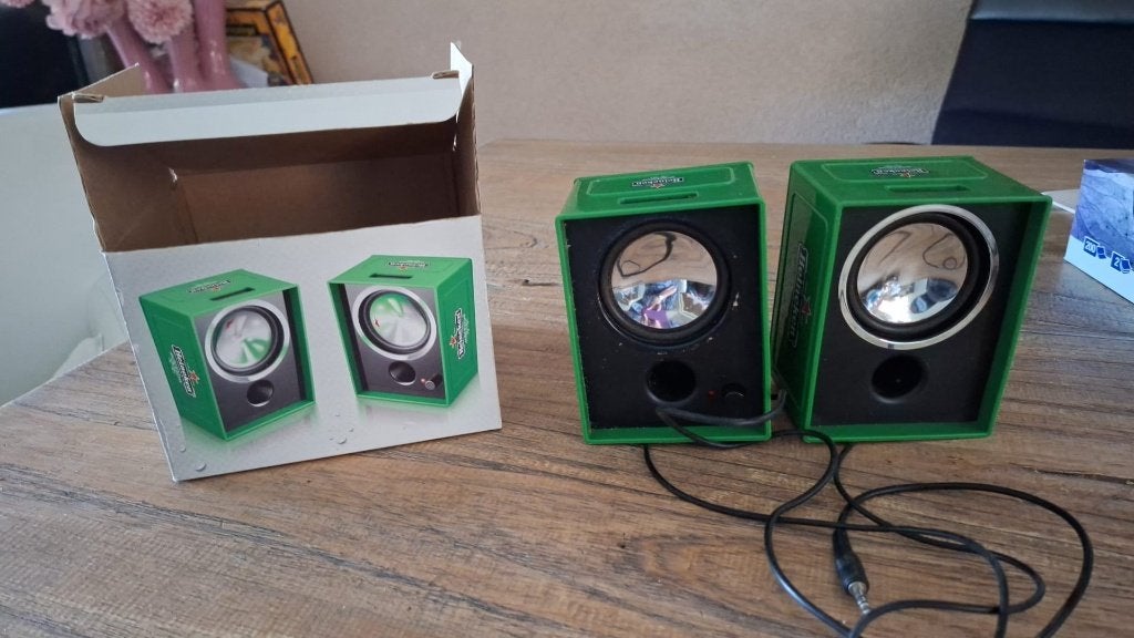 Heineken speakerkratjes, Ophalen of Verzenden, Gebruikt, Gebruiksvoorwerp