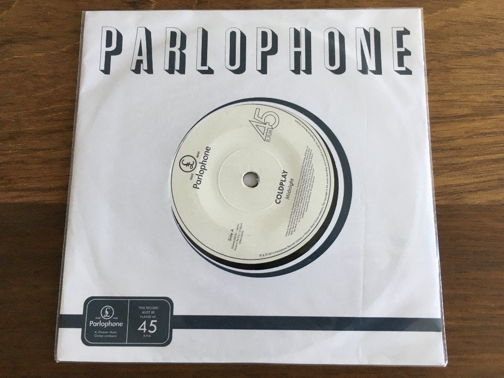 Vinyl Single Coldplay Midnight ETCHED Vinyl RSD 2014 ZGAN, 7 inch, Ophalen of Verzenden, Zo goed als nieuw, Pop