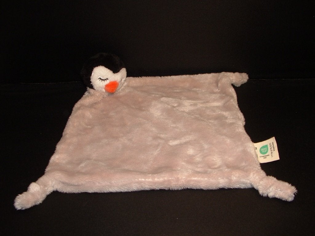 NATURE PLANET PINGUIN KNUFFELDOEK VELOURS GRIJS MET, Ophalen of Verzenden, Nieuw, Overige typen