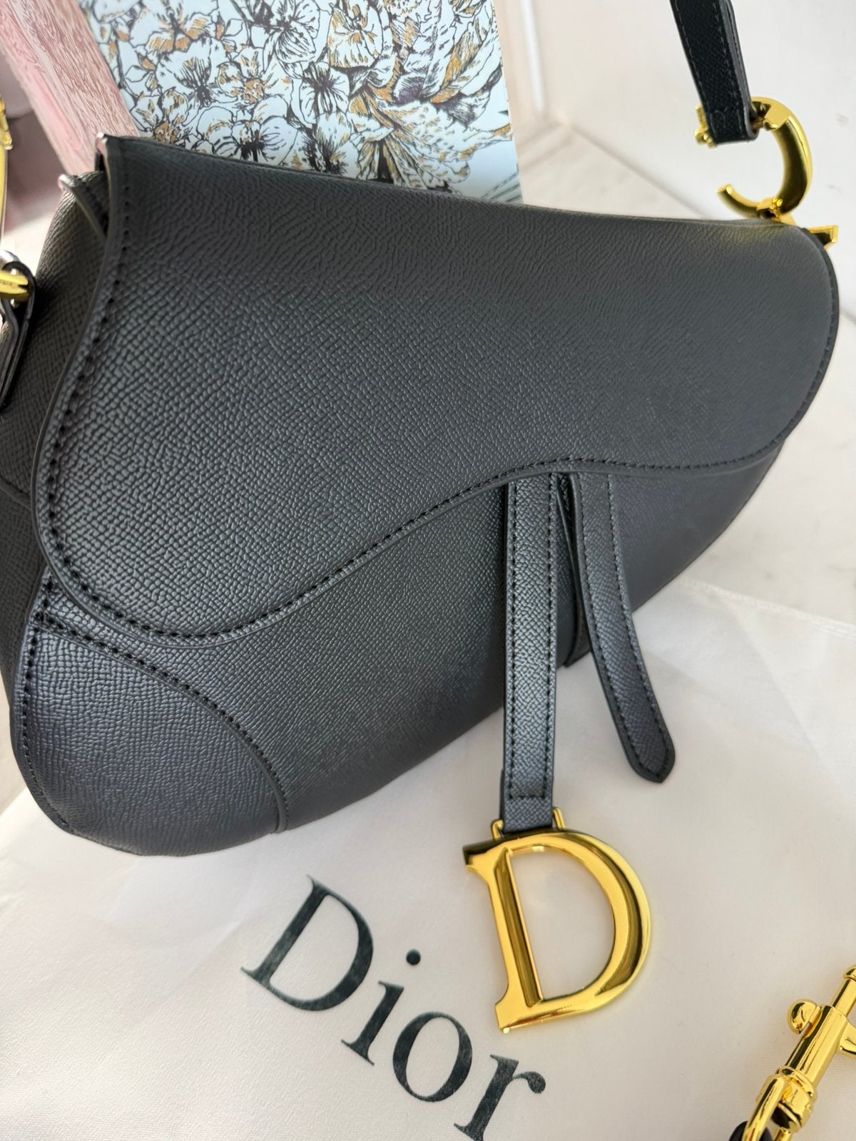 Foto 7 van Dior Saddle-tas zwart dames
