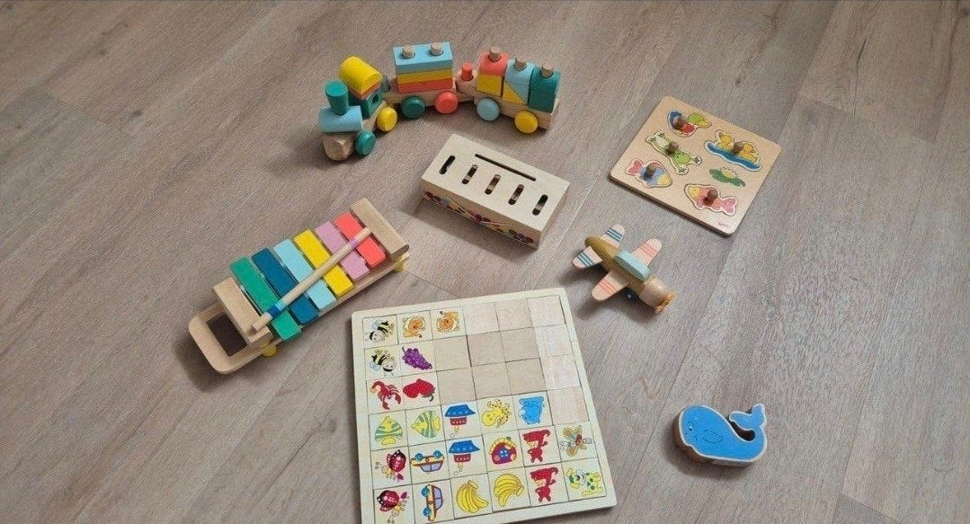 Houten speelgoed set, Kinderen en Baby's, Ophalen of Verzenden, Gebruikt