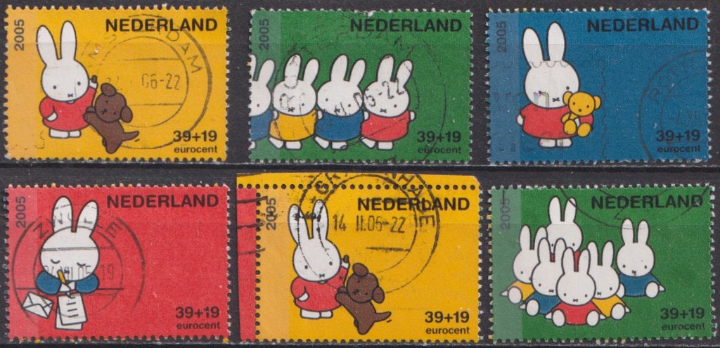 Nijntje serie 2370 A – F O.  ADV. no.20 E., Postzegels en Munten, Postzegels | Nederland, Verzenden, Na 1940, Gestempeld