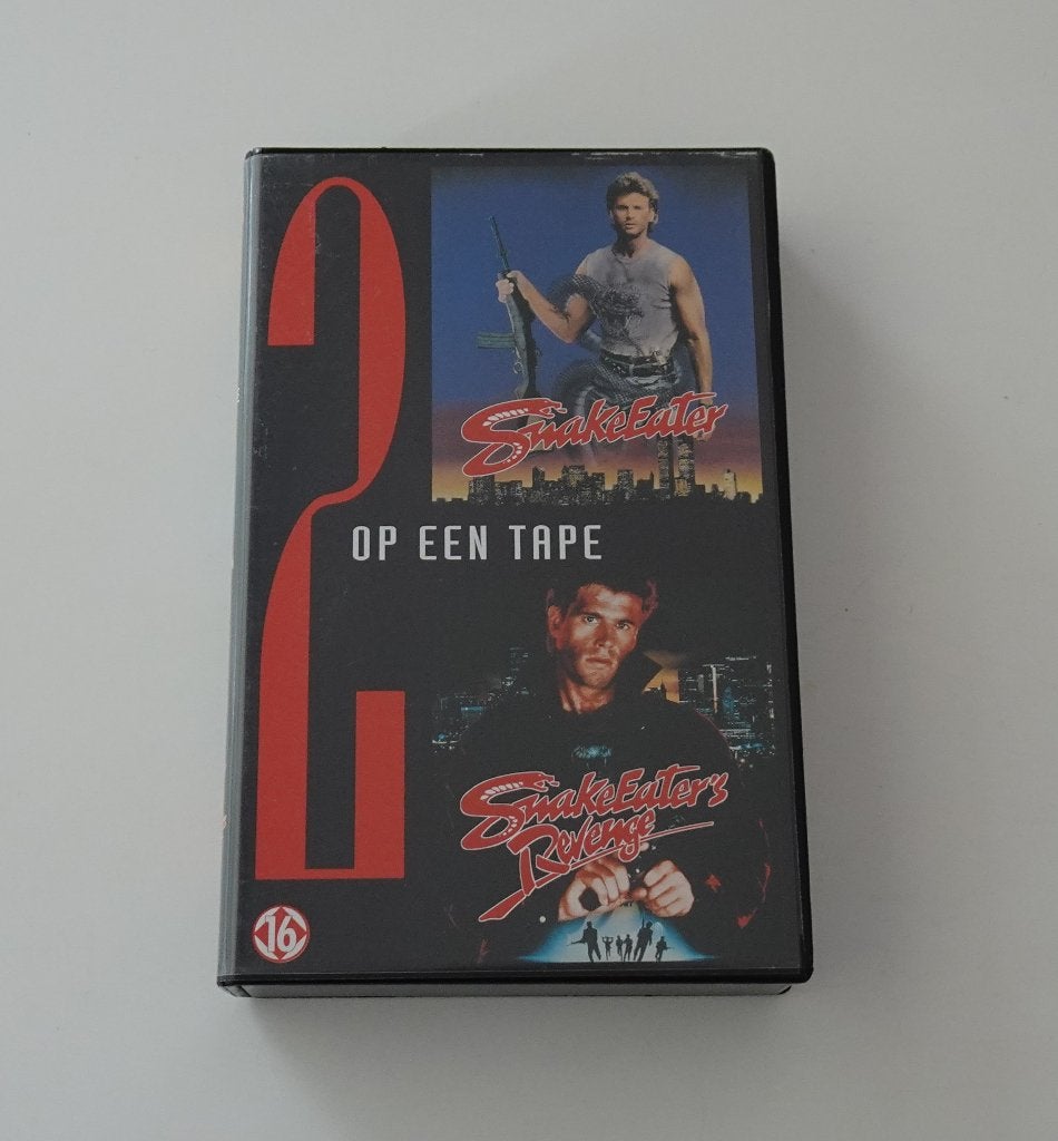 2 x Snake Eater - 2 Films op 1 VHS Tape, Vanaf 12 jaar, Ophalen, Zo goed als nieuw
