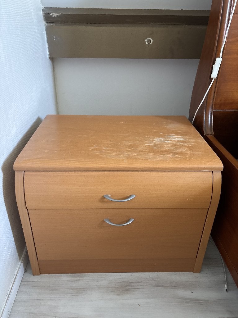 Wooden sidebed table, Ophalen, Gebruikt, 45 tot 65 cm, Minder dan 55 cm