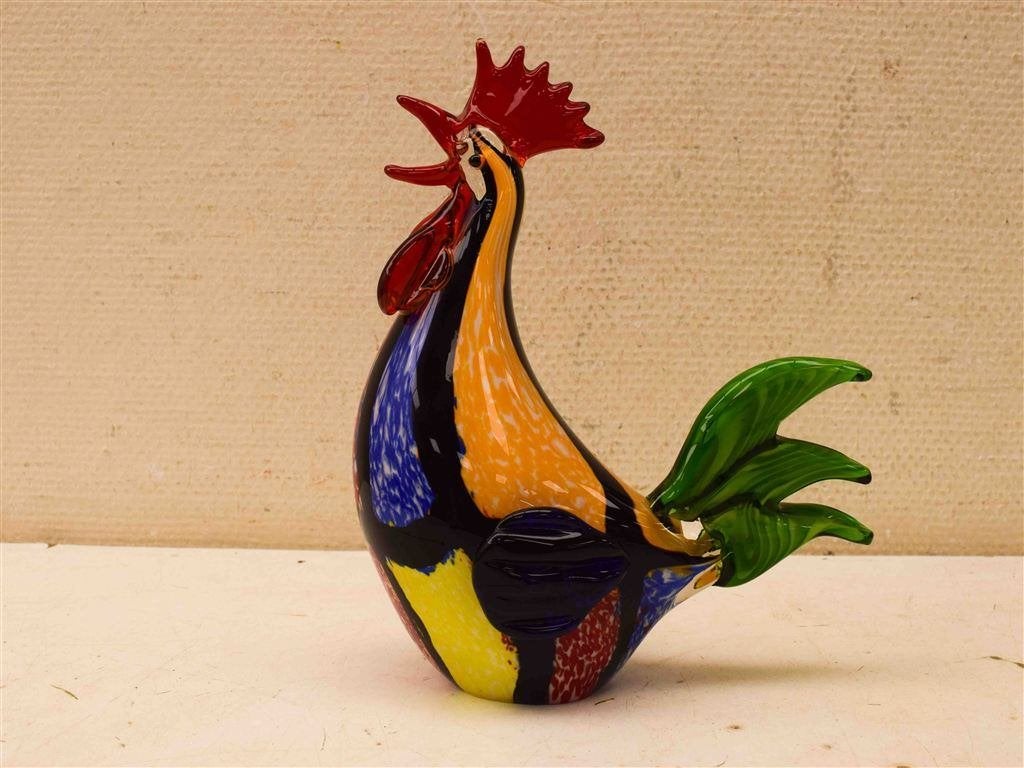 Murano Glazen haan 44840, Verzamelen, Ophalen of Verzenden, Gebruikt, Dier
