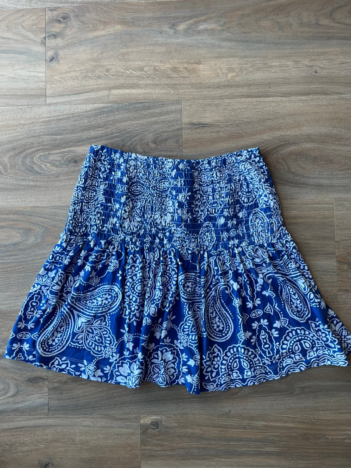 Rok blauw met witte print maat M h&m, Kleding | Dames, Maat 38/40 (M), Blauw, Ophalen of Verzenden, Zo goed als nieuw