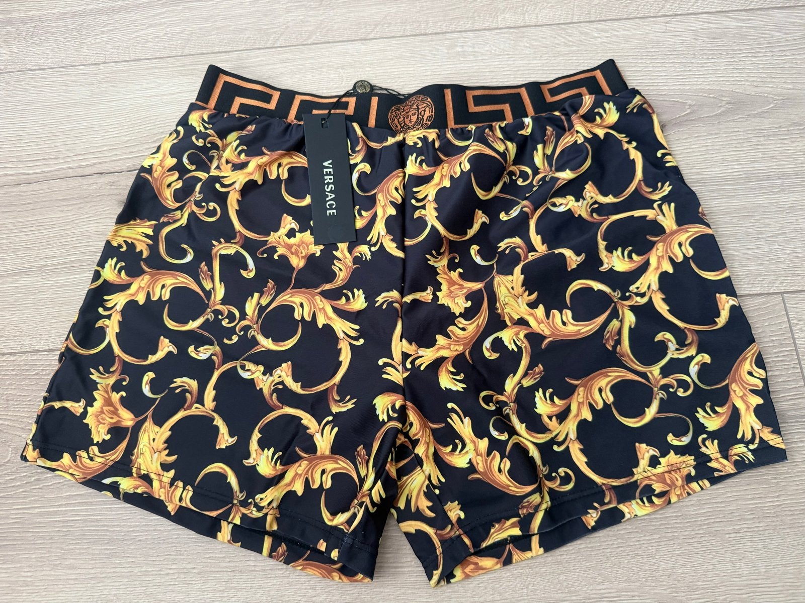 Versace Boxer - Zwart met goudkleurig barokpatroon, Ophalen of Verzenden