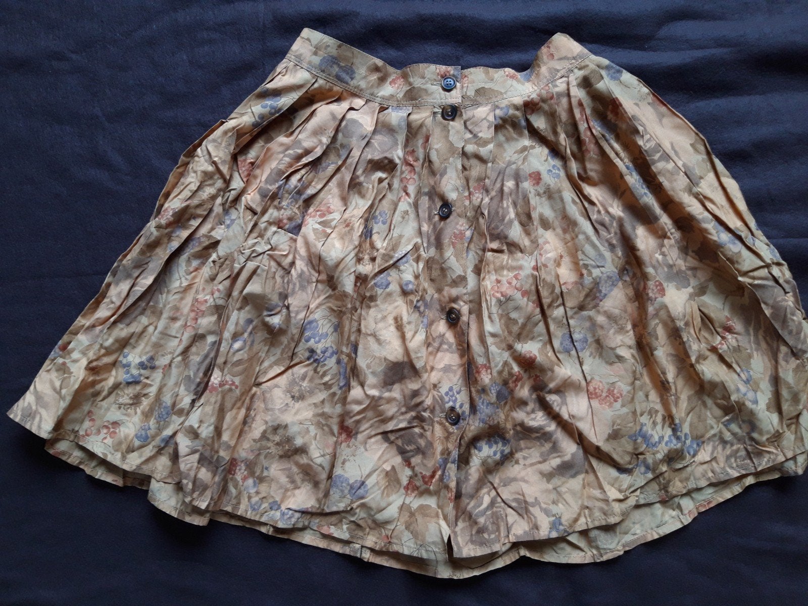 Vintage bloemenprint rok - Made in Italy, Maat 38/40 (M), Beige, Ophalen of Verzenden, Onbekend