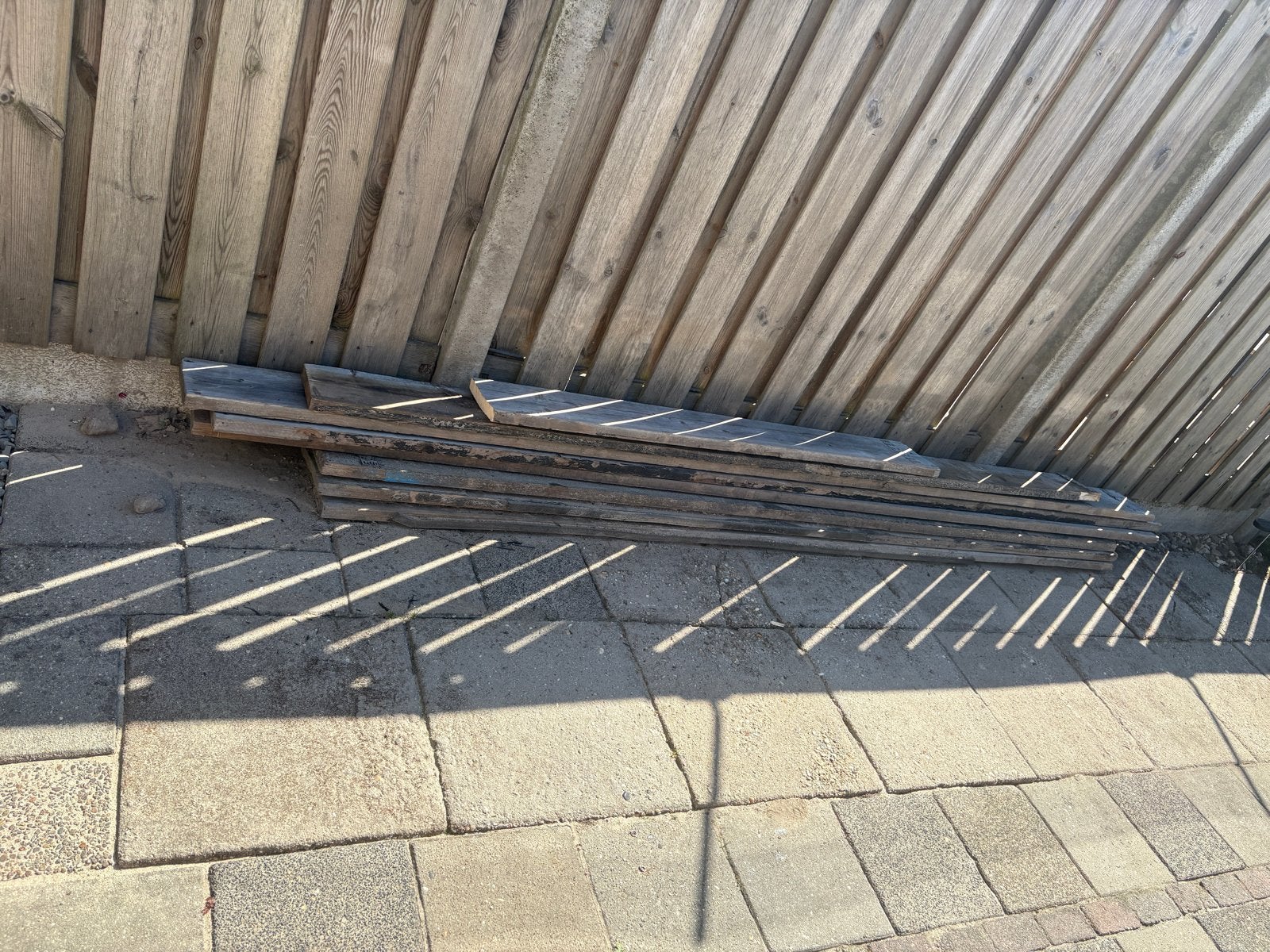 GRATIS Steigerplanken, Doe-het-zelf en Verbouw, Hout en Planken, Ophalen, Gebruikt, Plank, Steigerhout