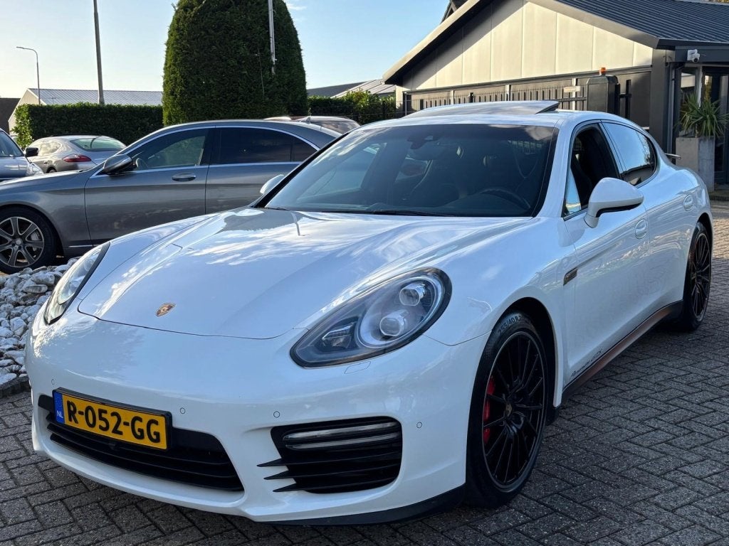 Porsche Panamera 4.8 GTS 441PK 2014 Facelift Wit Carbon Schu, Euro 5, Gebruikt, 4 stoelen, 441 pk