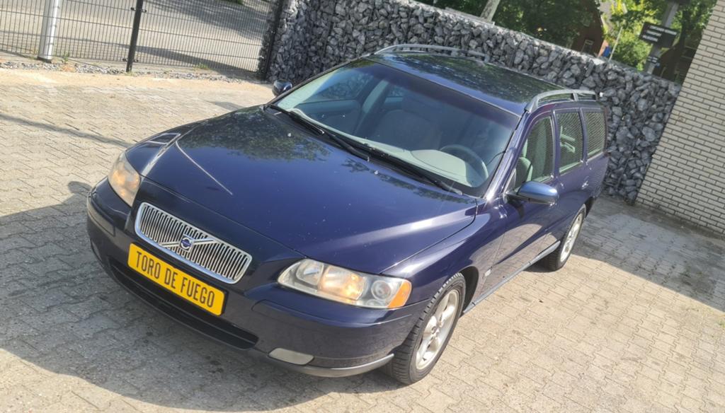Volvo V70 2.4 D AUT 2005 Blauw, Auto's, Volvo, Bedrijf, V70, ABS, Airbags, Airconditioning, Automatische klimaatregeling, Bluetooth