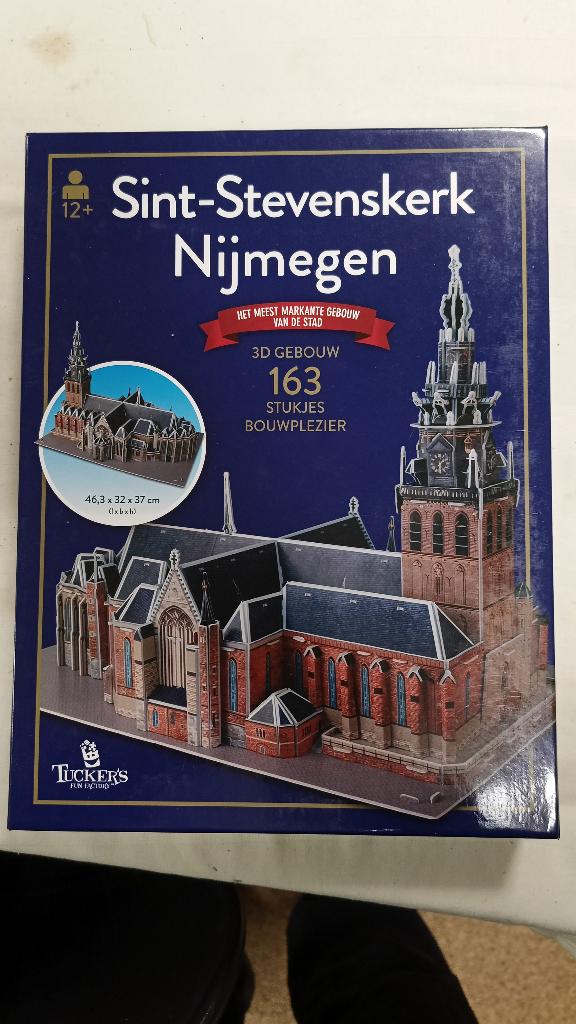 3D bouwpakket Sint-Stevenskerk Nijmegen 163 stuks, Ophalen of Verzenden, Minder dan 500 stukjes, Nieuw, Rubik's of 3D-puzzel