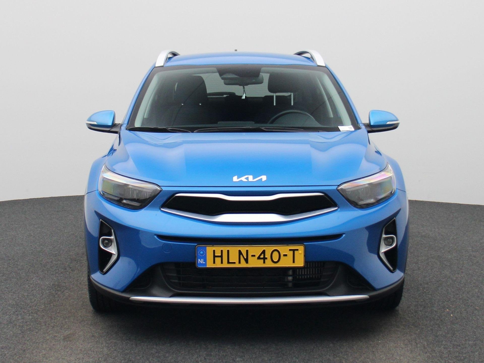 Kia Stonic 1.0 T-GDi MHEV DynamicPlusLine | Stoel en Stuur V, Auto's, Kia, 12 maanden, Euro 6, Blauw, Automatische klimaatregeling