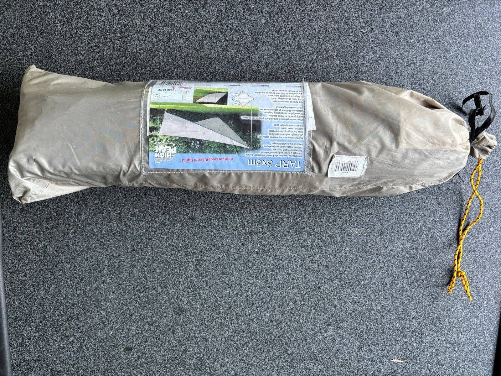 High Peak Tarp 3x3m - in originele verpakking, Verzenden, Zo goed als nieuw