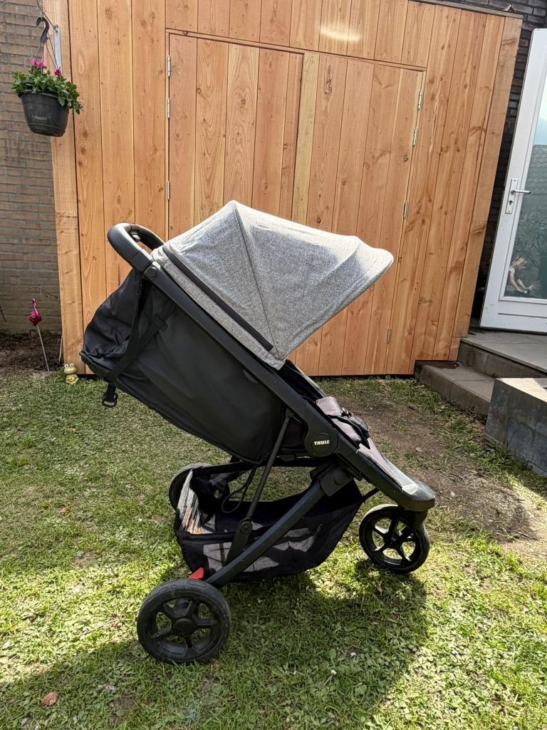 Thule buggy Spring met meerijdplankje Thule, Kinderen en Baby's, Ophalen, Overige merken, Zonnekap