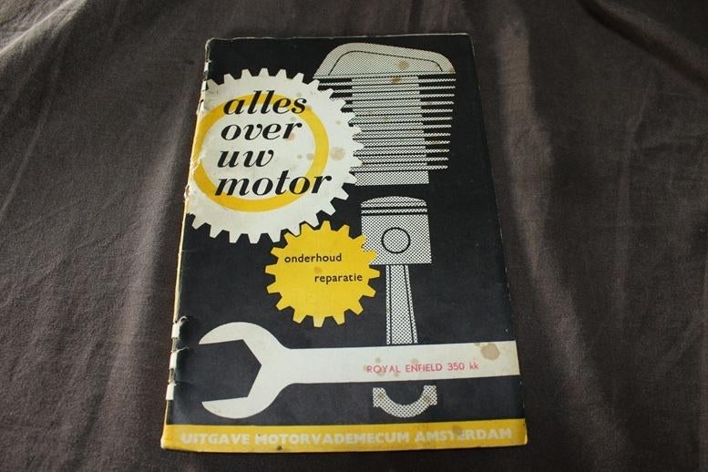 alles over uw motor Royal Enfield 350cc 1940-52 handleiding, Ophalen of Verzenden, Overige merken
