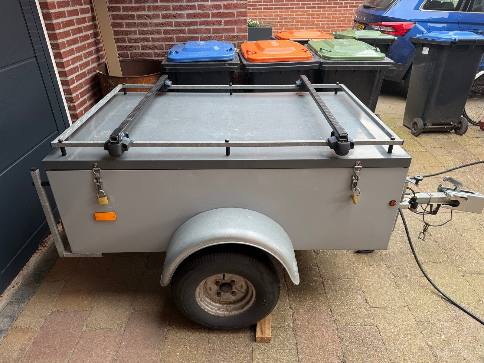 Bagagewagen met deksel, Auto diversen, Aanhangers en Bagagewagens, Ophalen, Zo goed als nieuw