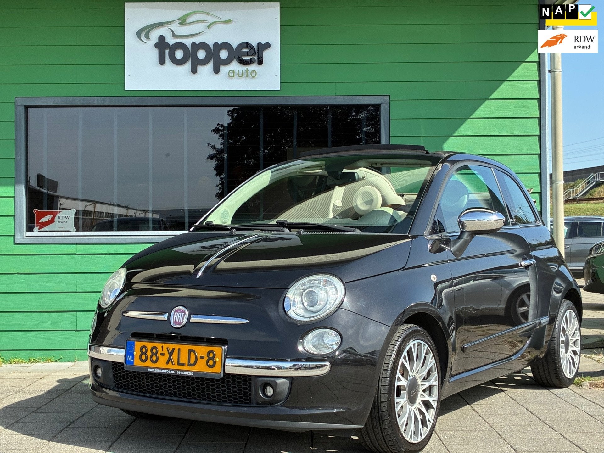 Fiat 500 C 0.9 TwinAir Lounge|Cabrio|Navigatie|Climatronic|C, Euro 5, 86 pk, Gebruikt, 31 €/maand