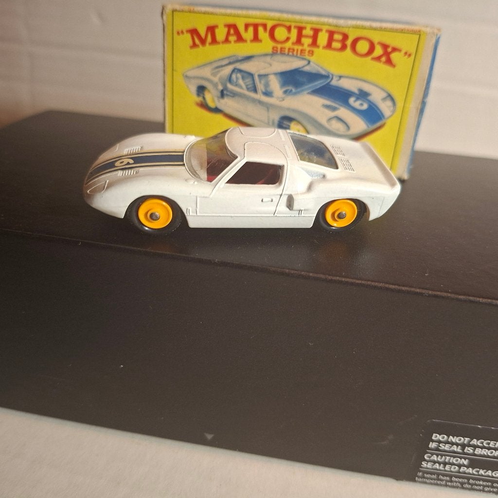 Matchbox Lesney # 41C Ford GT racer in E box, Verzenden, Gebruikt, Auto